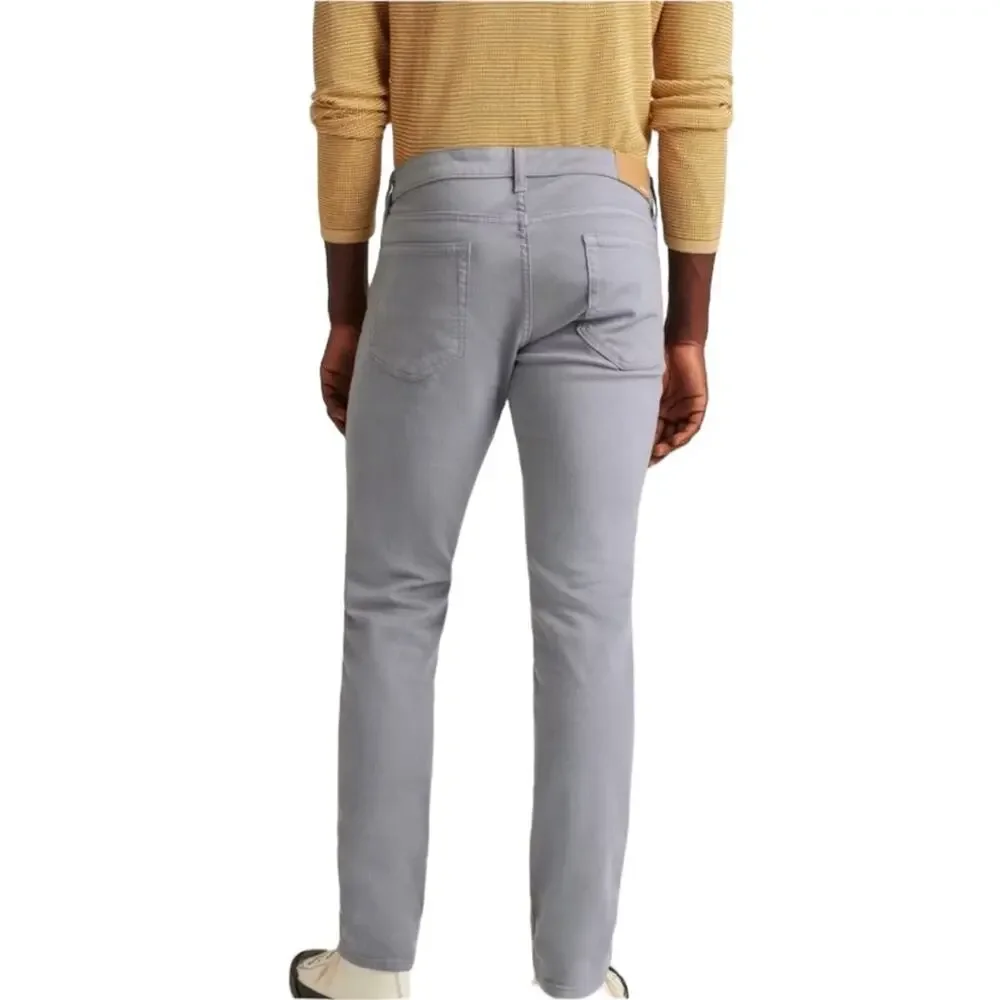 Bonobos Slim Grey Gray Mens Jeans 32 x 30 Casual Organic Cotton Blend Distressed